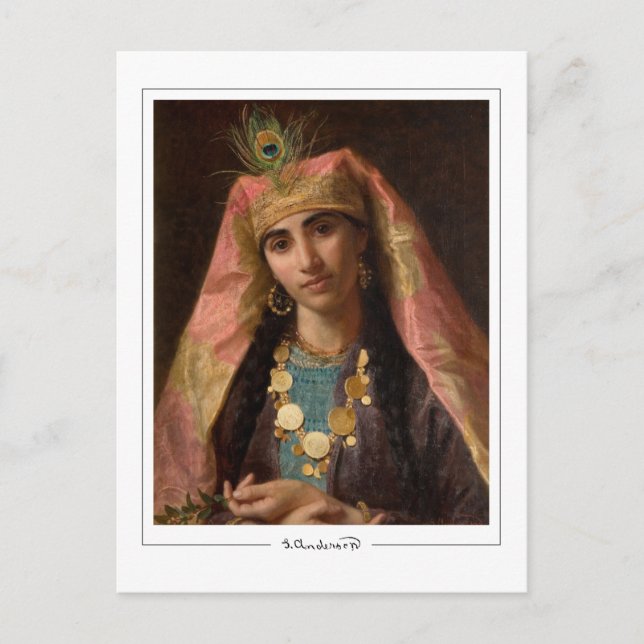 Sophie Gengembre Anderson #9 - Finkonst Postkort Vykort (Framsida)