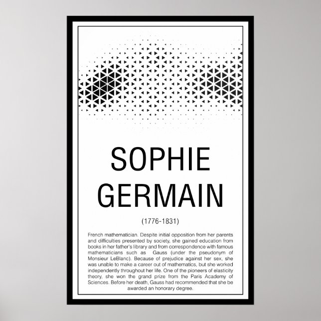 Sophie Germain Poster (Framsidan)