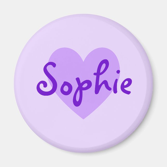Sophie in Lila Magnet (Framsidan)