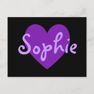 Sophie in Lila Vykort