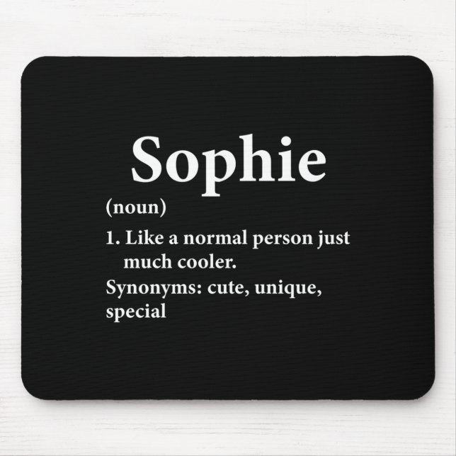Sophie Name Definition Funny D  Musmatta (Framsidan)