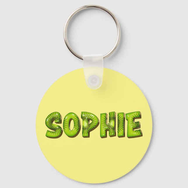 Sophie Namn Kiwi Design Schlüsselanhänger Nyckelring (Framsida)