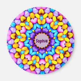 SOPHIE ~ Personlig Påsk Mönster Fractal ~ Magnet