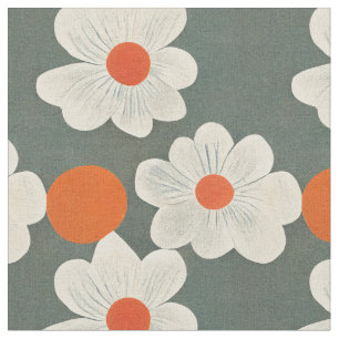 SOPHIE-samling   Vitblommor från mitten av århundr Tyg