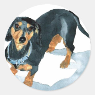 Sophie the Dachshund Stickers Runt Klistermärke