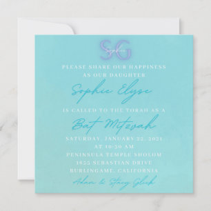 Sophies Bat mitzvah inbjudningar