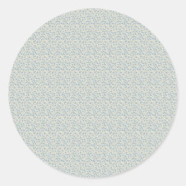 Sophisticated 1940s Dusty Blue Rosebud Vintage Pat Runt Klistermärke