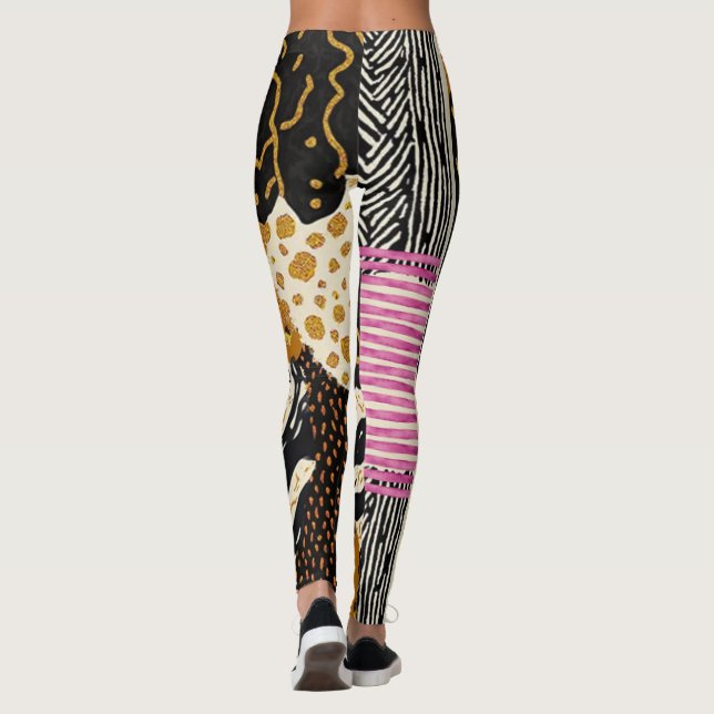 Sophisticated African Caribbean Asian Leggings (Baksida)