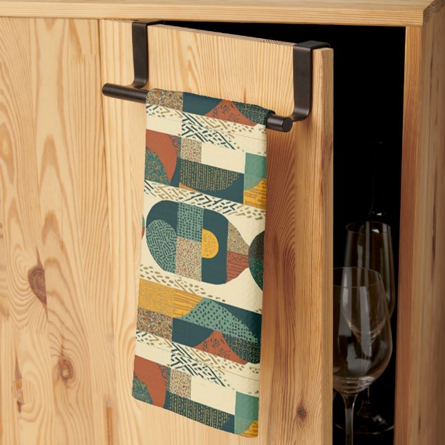 Sophisticated African Caribbean Luxury Kökshandduk (Thirds Fold)