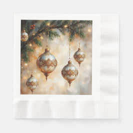 Sophisticated Array of Christmas Ornaments Pappersservett