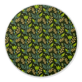 Sophisticated blue & beige floral pattern design  knopp