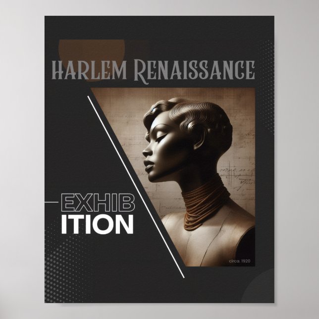 Sophisticated Harlem Renaissance Exhibition Poster (Framsidan)