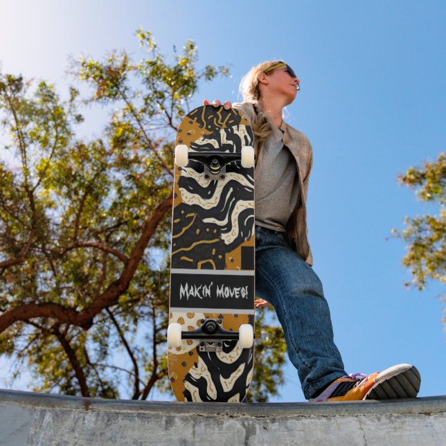 Sophisticated Luxury African Asian Caribbean Mini Skateboard Bräda 18,5 Cm (Utomhus 1)