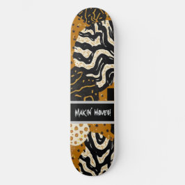 Sophisticated Luxury African Asian Caribbean Mini Skateboard Bräda 18,5 Cm