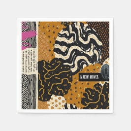 Sophisticated Luxury African Asian Caribbean Pappersservett