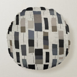 Sophisticated modern abstract rund kudde