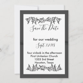 SOPHISTICATED MODERN sparar datumet Inbjudningar