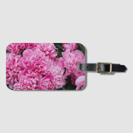 Sophisticated Pink Peony Bagagebricka