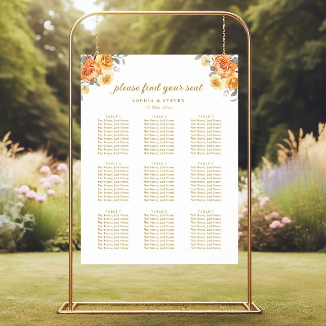 Sophisticated spring wedding with orange blossoms poster (Skapare uppladdad)