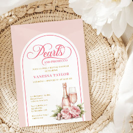 Sophisticated Watercolor Blush Bridal Invitation Inbjudningar