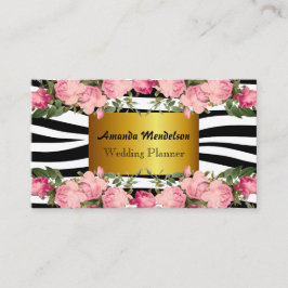 Sophisticatezebra ränder och ro visitkort