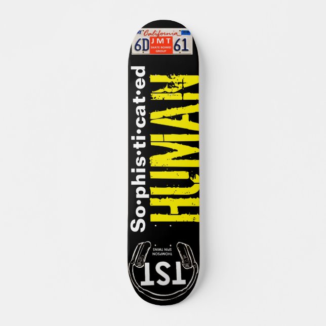 SOPHISTIKAT HUMANT 7¾-tumsskiva Mini Skateboard Bräda 18,5 Cm (Framsida)