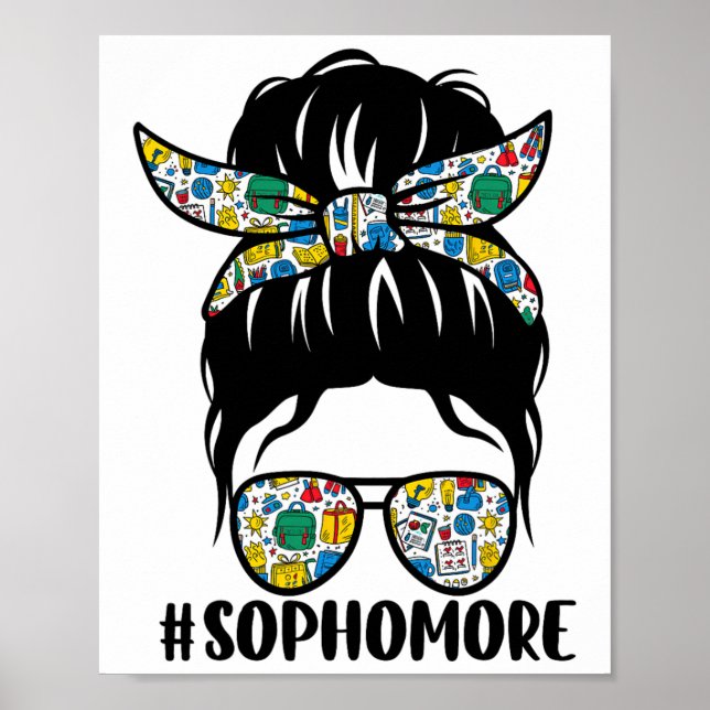 Sophomore Rötto Knutte Flicka Lärare Student Tillb Poster (Framsidan)