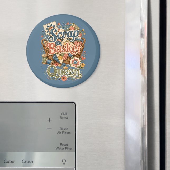 Sopkorgsdrottning Quilter Cottagecore Magnet (In Situ (Fridge))