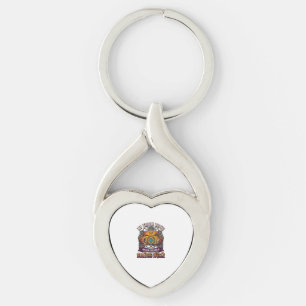 Sopkvast Dialys Sjuksköterska Halloween Keps Steto Twisted Heart Silverfärgad Nyckelring