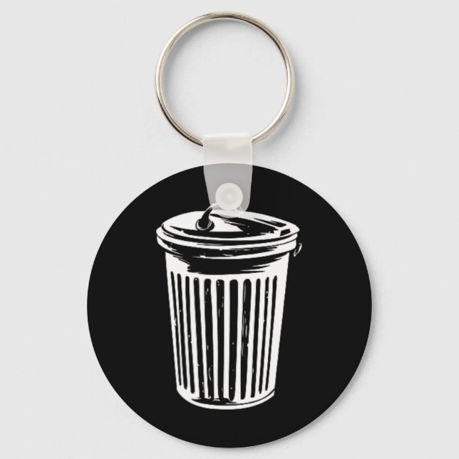 Sopor can Halloween Costume Garge can Trashcan Cos Nyckelring (Framsida)