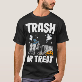 Sopor eller behandla Racoon Raccoon Halloween T Shirt