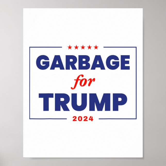 Sopor för Trump 2024 Funny Trump Supporter 1 Poster (Framsidan)