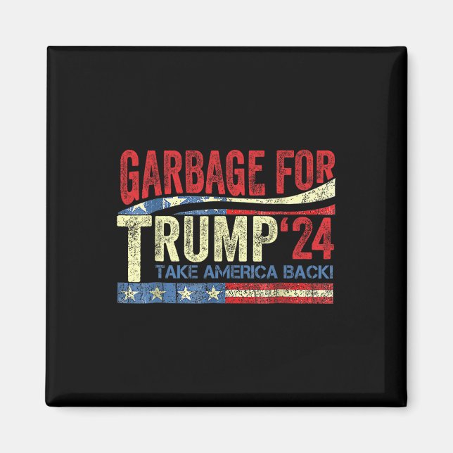 Sopor för Trump 2024 Funny Trump Supporter Magnet (Framsidan)