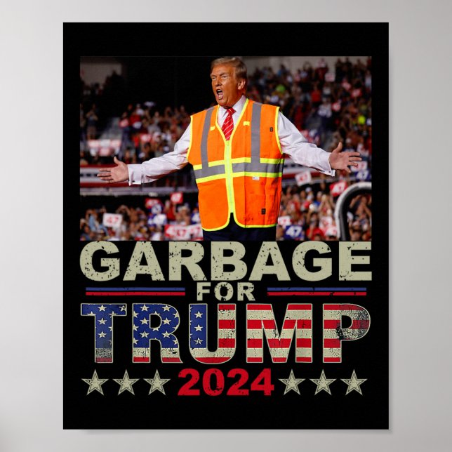 Sopor för Trump 2024 Tees - Trump Supporter Desi Poster (Framsidan)