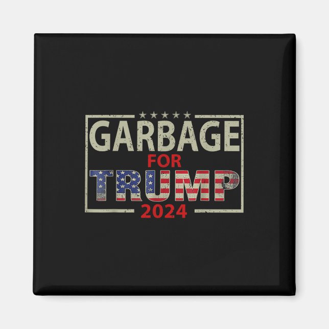 Sopor för Trump 2024 Tees - Trump Supporter Magnet (Framsidan)
