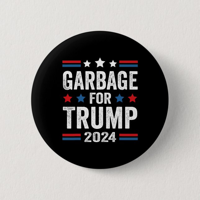 Sopor för Trump 2024 Trumpsupport Knapp (Framsida)