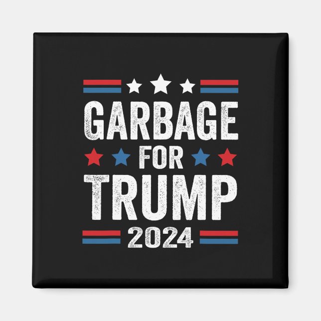 Sopor för Trump 2024 Trumpsupport Magnet (Framsidan)