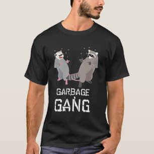 Sopor Gang Funny Animals Opossum och Raccoon T Shirt