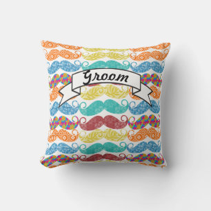 Sopor inte Stache Mustache Retro Hipster Kudde