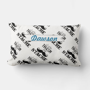 Sopor inte Stache Mustache Retro Hipster Lumbarkudde