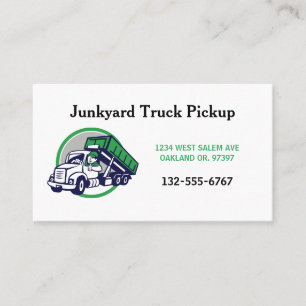 Sopor Junkyard Pickup Tecknad Guy Visitkort
