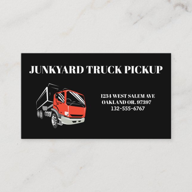 Sopor Junkyard Pickup Visitkort (Framsida)
