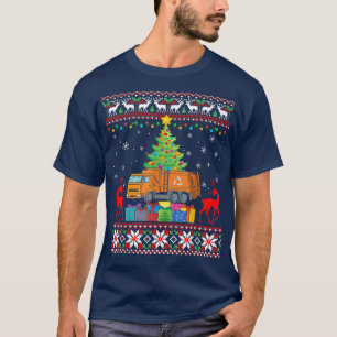 Sopor Lastbil Julgran Ljus Ornament Julafton T Shirt