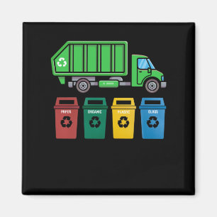 Sopor Lastbil Kids Boys Recycling Lastbil Magnet