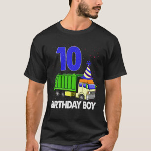 Sopor Lastbil Shirt Birthday Boy 10Th Party Kids G T
