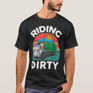 Sopor Lastbil-Shirt Riding-Dirty Kid Boy Småbarn F T Shirt