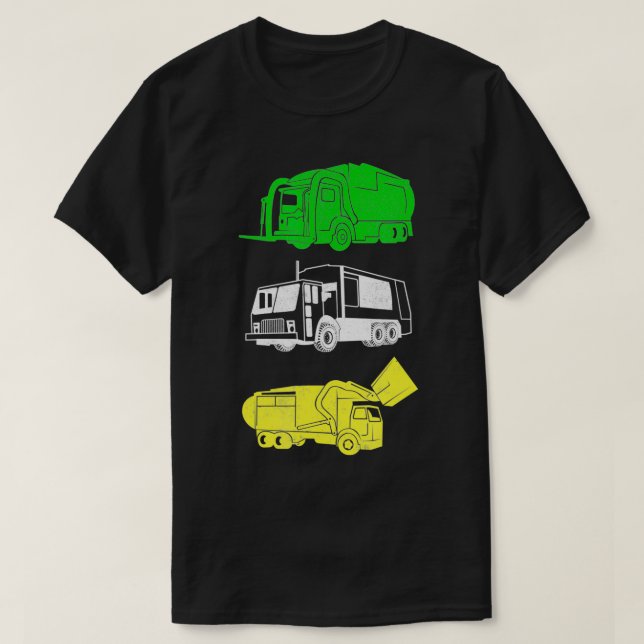 Sopor Lastbil Sopor Dagen Tee City Slösar bortskaf (Design framsida)