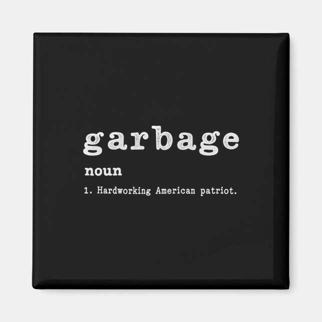 Sopor Noun Hardworking American Trump 2024 Suppo Magnet (Framsidan)