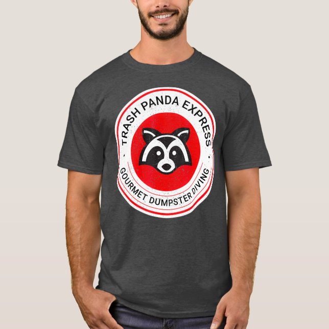 Sopor Panda Express Gourmet Dumpster Diving T Shirt (Framsida)