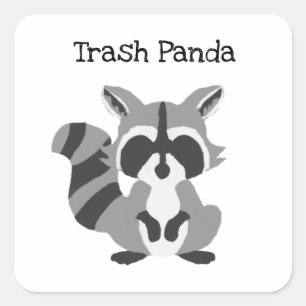 Sopor Panda Fyrkantigt Klistermärke